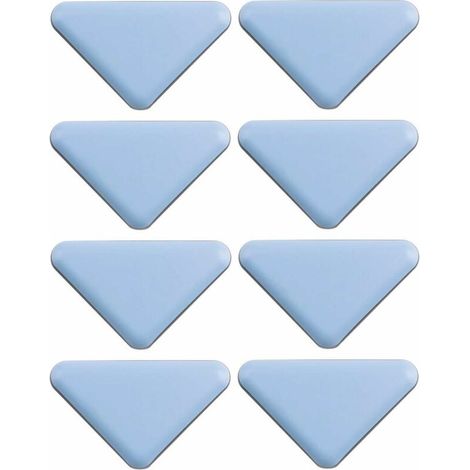– Lot de 8 patins glisseurs téflon triangulaires 35 x 35 x 45mm – Adhésifs pour protection sol parquet – Glisse optimale pour meubles (1/2)