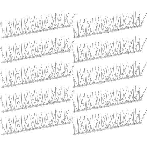 10x Kestek Taubenabwehr Vogelschutz Vogelabwehr Spikes 5-reihig 500 mm PC-V2A (1/5)
