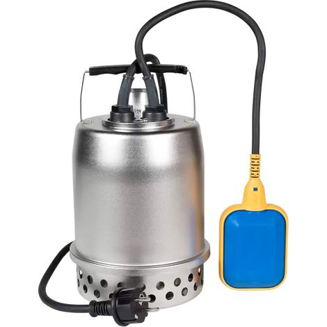 SFA - Sanisub Steel 50 A - Pompe Vide-Cave - Pour Evacuer Eaux Inondation - Portatif - Automatique - Granulométrie 10 mm - Cave, Garage, Regards - Pompe 16,8 x 27,3 cm - Made In France (1/6)