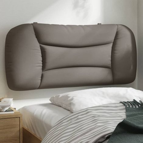 Kopfteil-Kissen Taupe 90 cm Stoff vidaXL68119