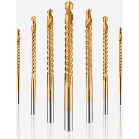 5Pcs Tarauds à Goujure Droite à Main Métrique Assortiment M3 M4 M5 M6, Ensemble de Taraudage à Filetage en Acier avec Tourne-à-gauche en T (1/5)