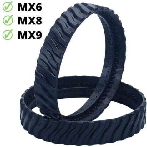 Ahlsen 2 tracks adaptable for Zodiac MX6 MX8 MX9, pool cleaner robot tires R0526100 (1/5)