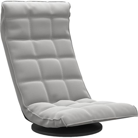 Maison Exclusive - Sedia da Pavimento Girevole Grigio Chiaro in Velluto