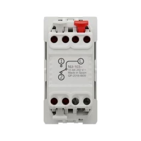 Unica - va-et-vient - 10A - connexion rapide - 1 mod - Blanc - méca seul - boîte (1/4)