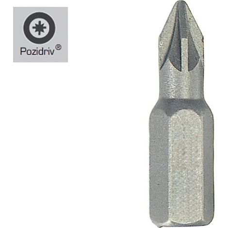 Tournevis Pozidriv n°2 (50 pièces) Acier Chrome Vanadium S2