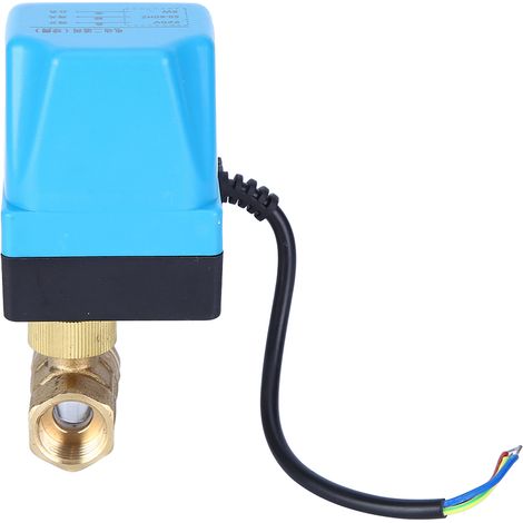 Elektrisches Kugelventil, 2-Wege, 3-adrig, 2-fach regelbar, Schutzart IP68, Synchronmotor, blau, 220 V AC, G1/2-Zoll (1/5)