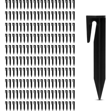 Lot de 200 Piquets de Fixation pour Robot Tondeuse, Piquets de Terre en Plastique pour Câble Périphérique et Fil de Délimitation, Compatible avec Gardena/Worx/Bosch (1/5)