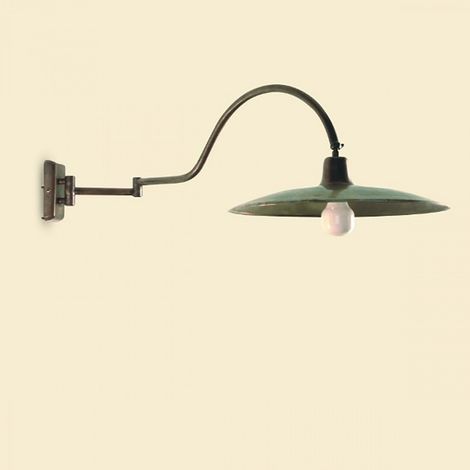 Applique rustico lampadari bartalini elisnod eli a35 e27 led ottone lampada parete (1/5)