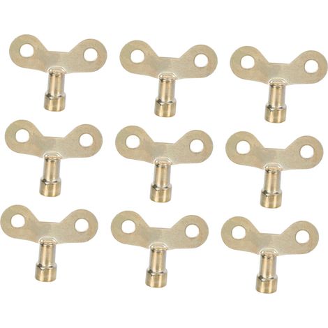 Clé de Purge du Radiateur Robuste pour Vanne, Usage Domestique, Lot de 10 (1/4)