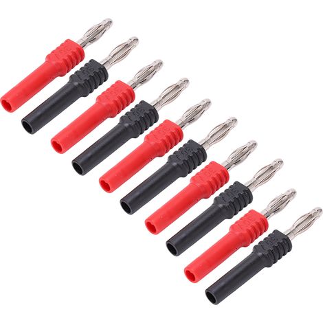 10pcs J.20025 fiches banane 4mm mâle 2mm femelle adaptateur prise banane PA laiton 30V pour industrie navire auto solaire (1/5)