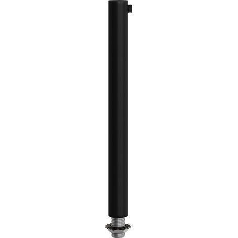 Serracavo cilindrico in metallo lunghezza 15 cm completo di tige, dado e rondella - Nero