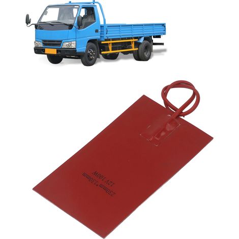 Kleiner Aufkleber für Kraftstofftanks (230 mm x 130 mm), 100 W, zur Vorwärmung des Kühlmittels im Kraftstofftank von Autos, 12 V DC (1/5)