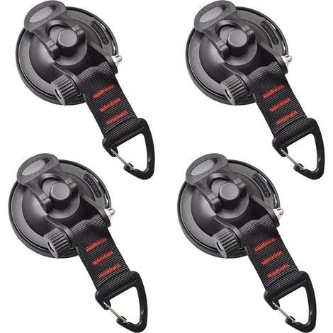 4-teiliges multifunktionales Saugnapf-Befestigungsset für Autos, Camping, Planen und Werkstätten. Enthält Saugnäpfe mit Befestigungsmaterial für Wohnmobile, Haushalt und Werkstatt. (1/5)