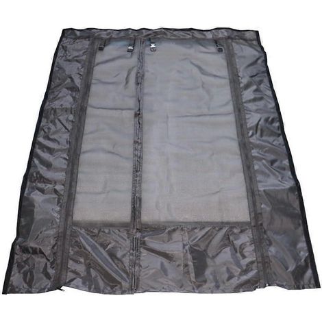 Moustiquaire pour fourgonnette Ducato Ram ProMaster, porte en maille noire avec ventilation anti-insectes, enroulable (1/5)