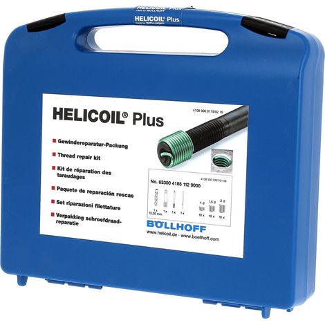 Coffret 30 HELICOIL® M16X16/24/32 Pas 150 + Taraud + Broche