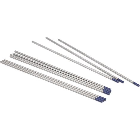 10 électrodes en tungstène, pointe en yttrium, pour le soudage à l'arc de l'aluminium fin, bleues, 3 mm, WY20 (1/5)