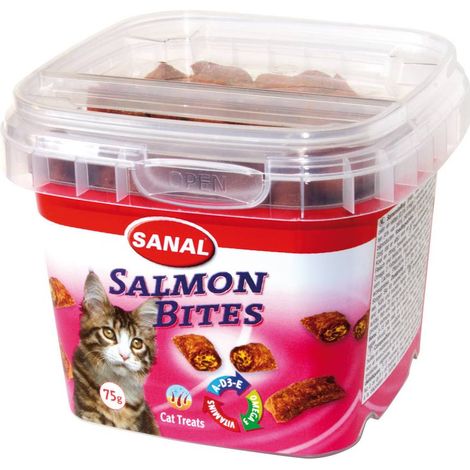 Bocconcini al salmone per gatti 6 confezioni da 75 g cad. (1/2)