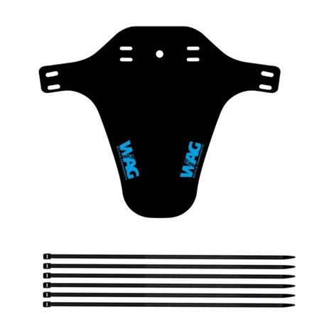 PARAFANGO BICI WAG ANTERIORE PER FORCELLA PARASCHIZZI FLESSIILE PER MTB BICICLETTA AZZURRO NERO Ecovelo (1/4)