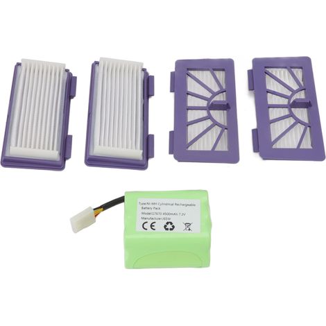 Lot Lithium 4500mAh 7.2V 17670 + Kit Filtre pour Aspirateur Neato XV11 XV12 XV14 XV15 XV21 Batterie N707 Filtre N704 Accessoires (1/5)