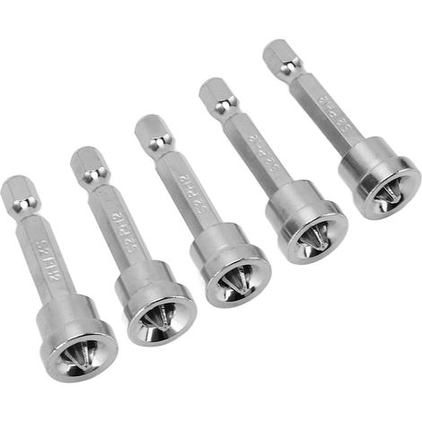 Jeu de 50 embouts de tournevis magnétiques 50mm, acier chrome vanadium, inoxydable, queue hexagonale, pour visseuse électrique et outillage. (1/5)