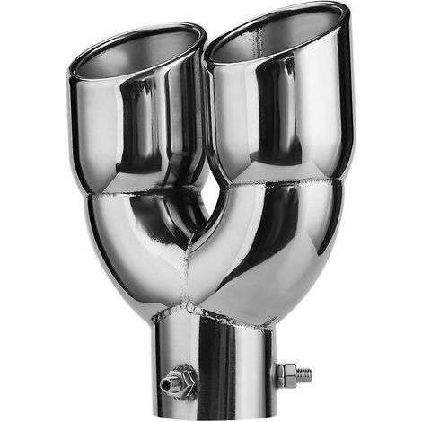 Double sortie d'échappement pour voitures particulières, garnitures de silencieux en acier inoxydable 201 63-76-220