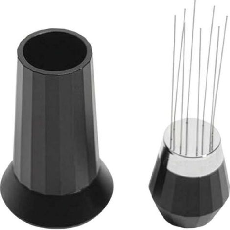 Cecotec Agitador de Café con Agujas en Acero Inoxidable Baristeo Needle. 7 Agujas para Distribución Uniforme