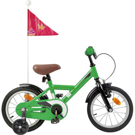 Teenpull – Kinderfahrrad 14 Zoll für 3-5 Jahre alt Grün (1/5)