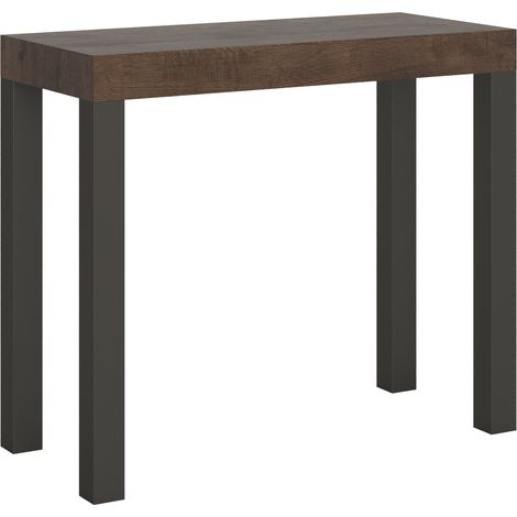 Consolle allungabile 90x40/300 cm Everyday Noce telaio Antracite (1/5)