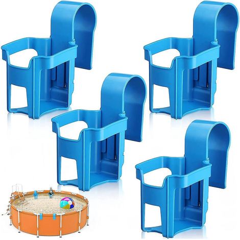 Lot de 4 porte-gobelets pour piscines hors sol. Porte-gobelets pour boissons. (1/5)