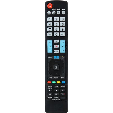 Télécommande Remplacement Pour Téléviseur LG - Compatible Modèles AKB73756502 AKB73615303 AKB73756504 - ABS - 2 Piles AA Requises - 1 Pièce (1/5)