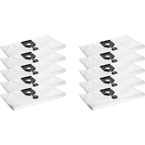 Lot de 10 sacs à poussière en tissu non tissé pour Karcher NT 30/1 Ap Te L, 2.889-154.0 NT 30/1 30L, NT 30/1 Ap L, EU2613 (1/5)