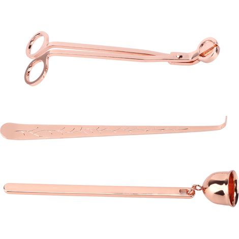 3 pièces Accessoires Bougie Coupe-mèche Décoratif pour Maison Durable (1/5)