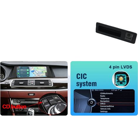 Touchscreen multimediale, controllo vocale, supporto per telecamera posteriore, schermo F07 + telecamera (1/2)