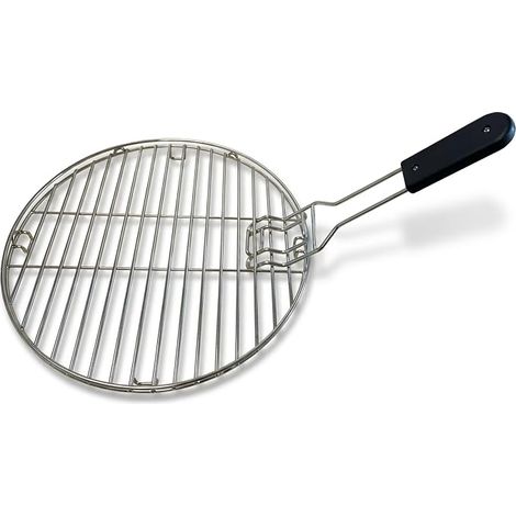Köhko Grille de barbecue ronde en acier inoxydable 304, 54 cm, grand accessoire pour barbecue au charbon, avec poignée de transport stable pour usage extérieur, 43005‑064 (1/5)