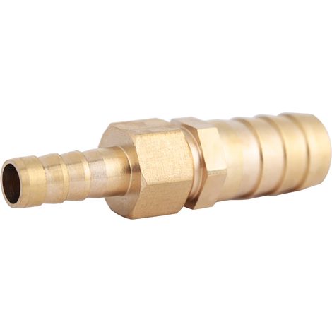 Schlauchverbinder-Reduzierstück aus Messing, Schlauchverbinder, Reduzierstopfen (8 mm-19 mm, 1 Stück) (1/5)