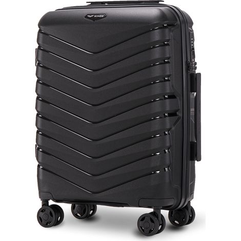 Maleta de cabina Wings PHOENIX de polipropileno de 20" NEGRA