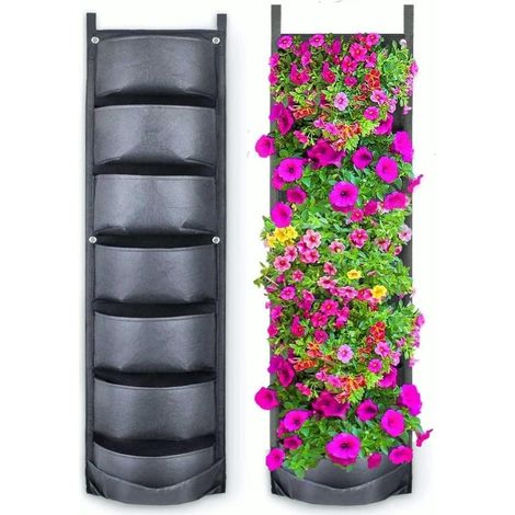 Jardin Vertical avec Système d'Eau - noir - Jardin Potager Vertical - Bac à Plantes - Tour de Plantes - Bacs à Potager - Bac de Culture (1/5)