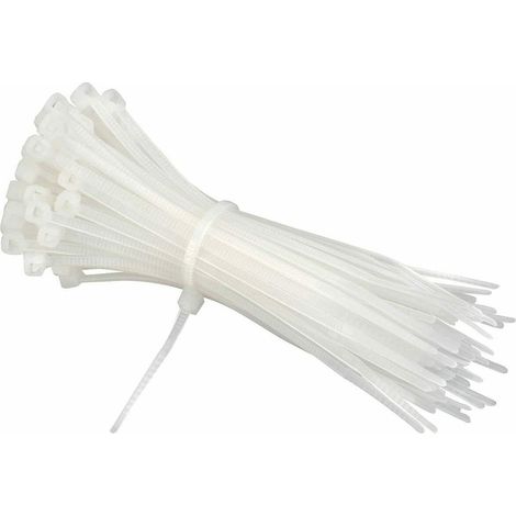 100 PZ FASCETTE A STRAPPO CABLAGGIO FISSAGGIO BIANCHE LUNGHE LUNGHISSIME 55 CM (1/2)
