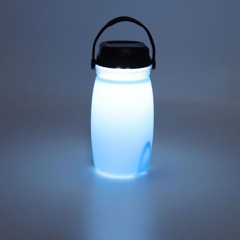 Bouteille d'eau Intelligente, Bouteille d'eau Lumineuse à énergie Solaire avec Lumière, Bouteille à Boire Lumineuse étanche Rechargeable par USB pour Le Camping, Le Pique-Nique, Le Barbecue (1/5)