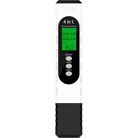 Hochpräziser elektronischer 4-in-1-Teststift, TDS/EC/TEMP/HOLO-Heimteststift, Wasserqualitätsprüfstift (1/5)