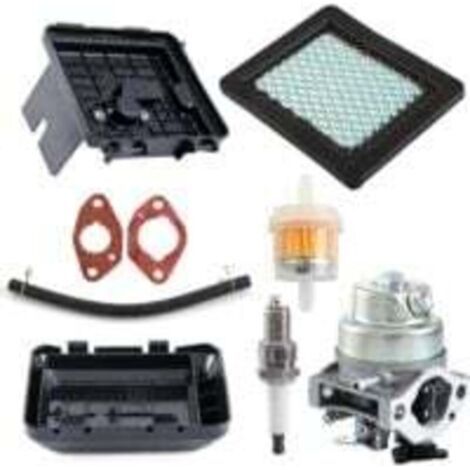 Carburetor air filter kit, compatible with GCV135, GC160, GCV190. Includes fuel filter housing, spark plug, gaskets and hose.--DTEKGAZ (1/4)