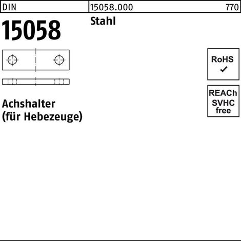 DIN 15058 Achshalter Stahl 30 x 8 25 Stk (1/2)