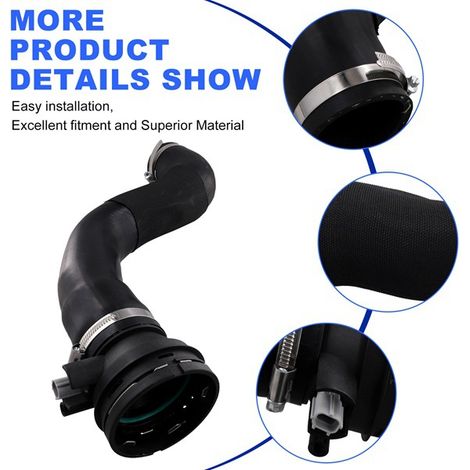HC3Z6F073B and HC3Z6F073A turbocharger intercooler outlet hoses are suitable for Ford Super Trucks. (1/4)