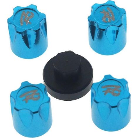 5 écrous de cache-moyeu de jante en aluminium pour voiture RC Crawler 1/10 TRX4 Axial SCX10 90046 D90 E (1/5)