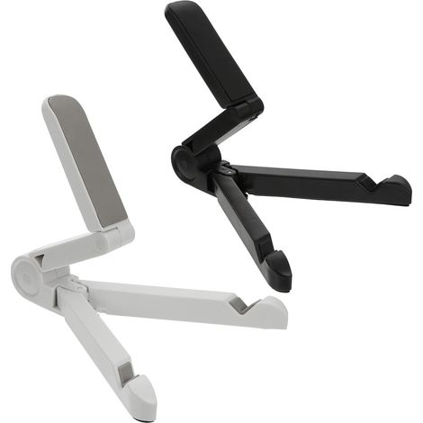 Supports pour Tablette Tactile en Plastique Abs Pliables, Robustes et Légers, Lot de 2 pour Téléphone Portable et Tablette, pour Regarder des Films ou Offrir en Présent (1/5)
