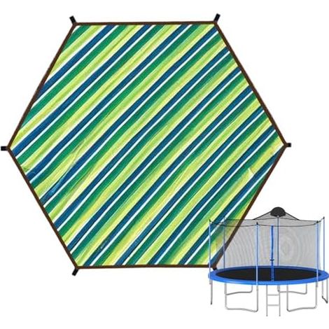 Housse de Trampoline  Protection Ronde Imperméable Supérieure Pour Accessoires Sport Extérieur pour Loisirs d'Arrière-Cour, Parc Jeu, Saut, Jardin, Jeux d', Rebondissemen 12 pieds 6 -