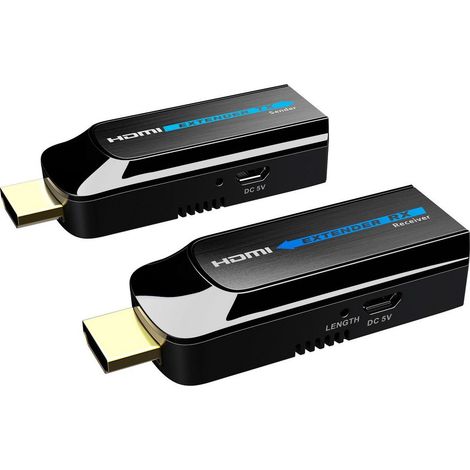 Vivolink VLHDMIEXTDGL50 extensor audio/video Transmisor y transmisor-receptor de señales AV Negro