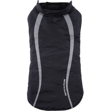 Manteau d'hiver chaud pour chien, veste polaire coupe-vent et imperméable, DZ216 noir (1/5)