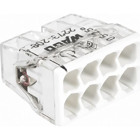 Borne WAGO S2273 8 entrées pour fil rigide de 0.5 à 2.5mm, 10 pièces