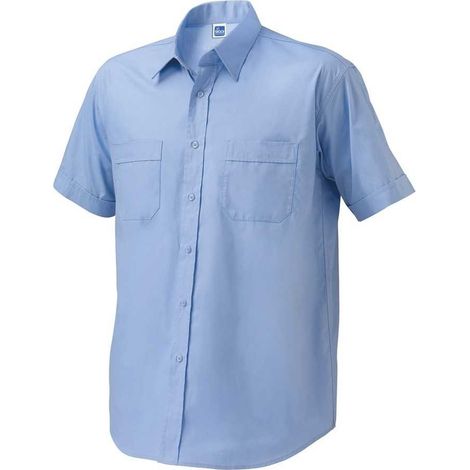Camicia da Lavoro Mezze Maniche Siggi King - Celeste Celeste XL
